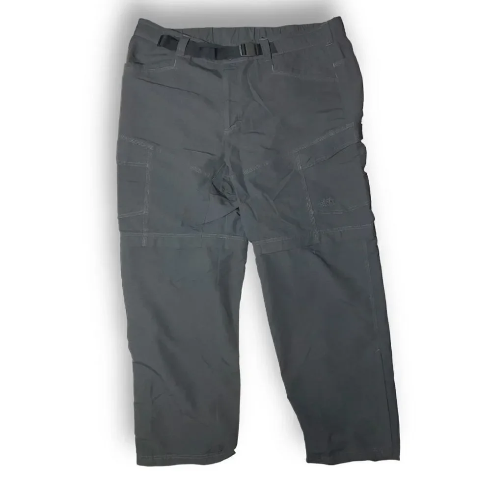 🧭 The North Face Dark Gray‎ Convertible Cargo Hiking Pants 👖➡️🩳 Men’s XL